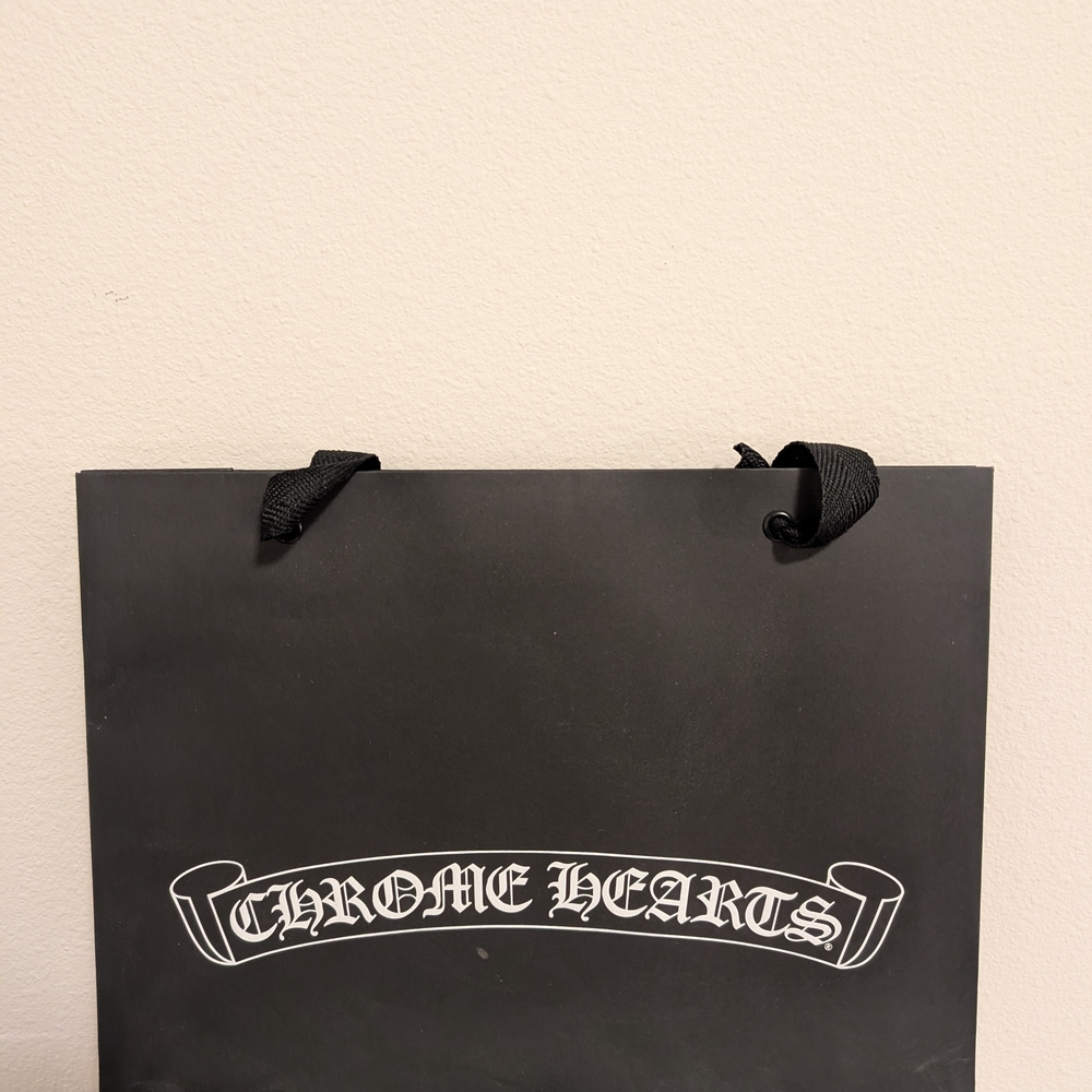 Chrome Hearts Black Paper Bag